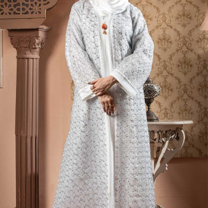 Chocolate Color Borka Design with Stone Work